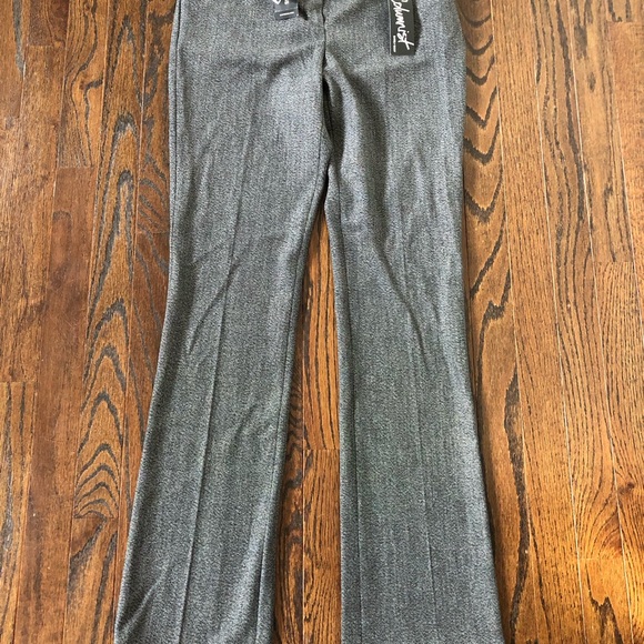 *NWT* Express Women’s 2R Columnist Boot Cut Low Rise Black/Gray Dress Pants - Picture 1 of 15